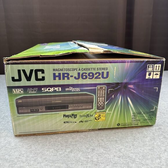 JVC Stereo Video Cassette Recorder VCR Black HR-J692U Hi-Fi SQPB Remote - Picture 3 of 14